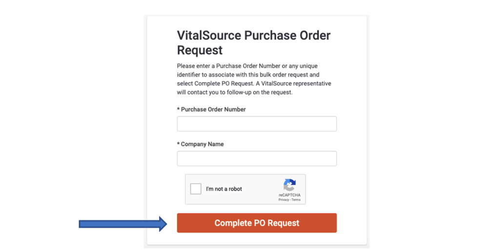 Placing a Bulk Order VitalSource Support